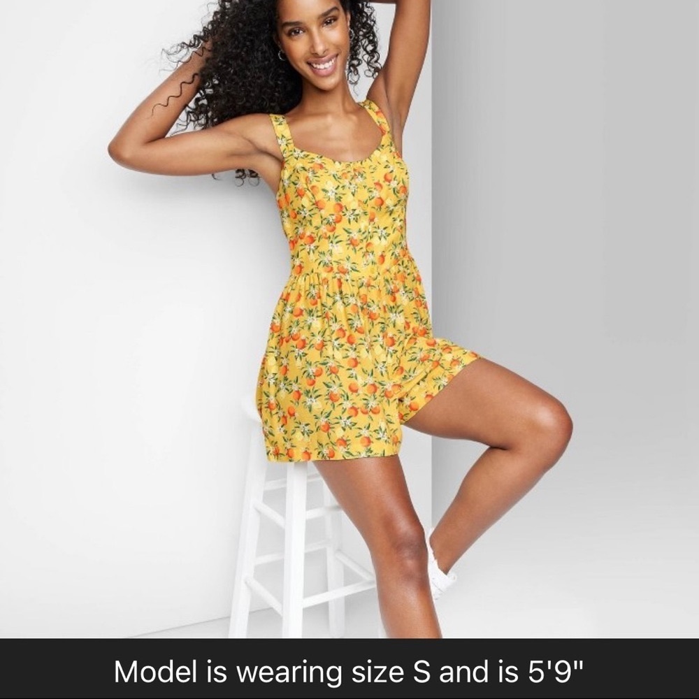 NWT! Wild Fable- Orange Romper, Size Small